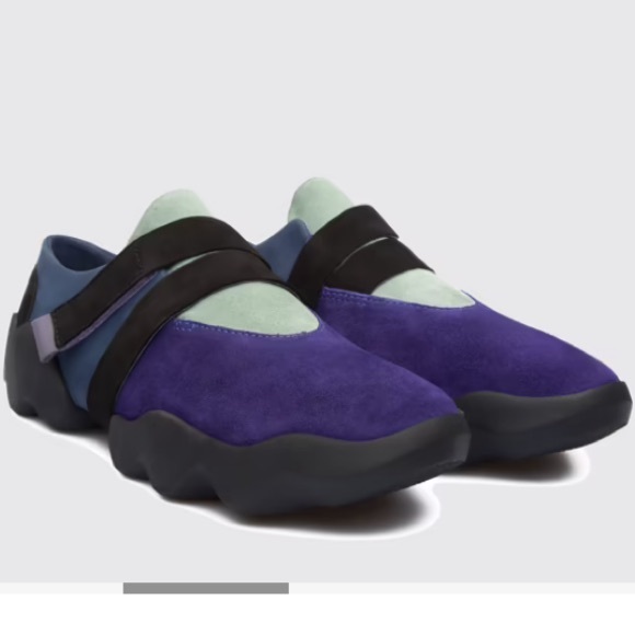 Camper Shoes - Camper Dub Purple suede Sneakers with Black Trim